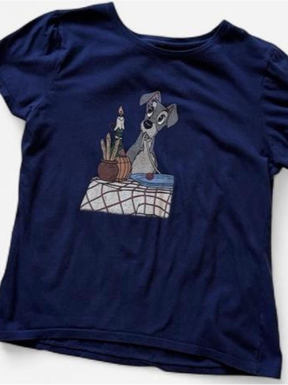 Disney Lady and the Tramp Tramp Graphic Tee | Women’s Medium